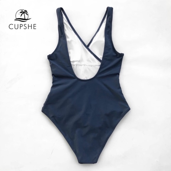 Cupshe Blue One Piece Medium Flattering Si… - Picture 2 of 3